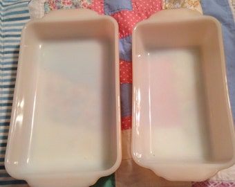 Fire king luster baking pans