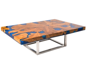 Teak Root and Resin Coffee Table CR-2040
