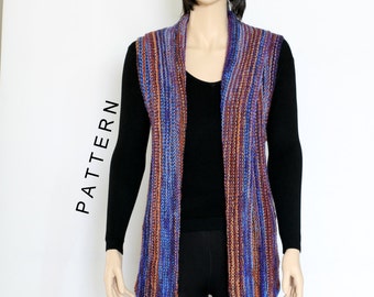 Patterns women vest pattern patterns free clothing knitted large Pattern free vest knitted patterns patterns women clothing japan that hide