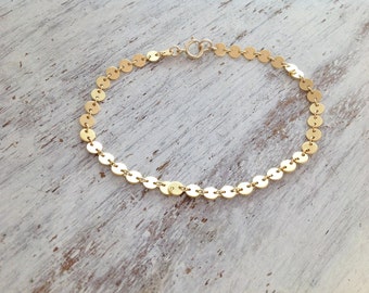 Gold bracelet, delicate bracelet, dainty gold bracelet, simple bracelet, everyday jewelry, holiday gift -21012