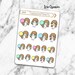 D049 | Ice Cream Tama Doodle Stickers