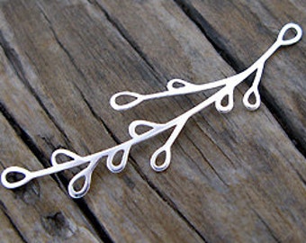 Sterling Silver Twig Connector -13x50mm