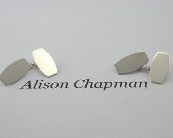Vintage 1970's Silver Cufflinks 3.5g