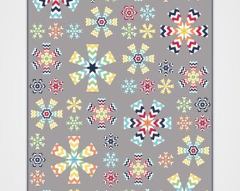 Modern Asterisk - Pattern and Paper Template Pack
