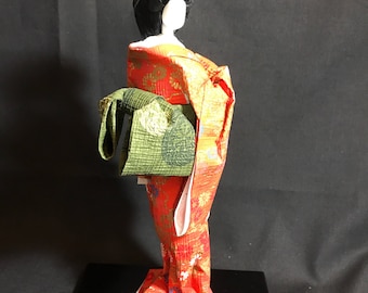 Japanese Washi Paper Doll, Mikaeri bikini by Ukiyoe, Washi Ningyo
