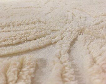 Cream Chenille Bedspread