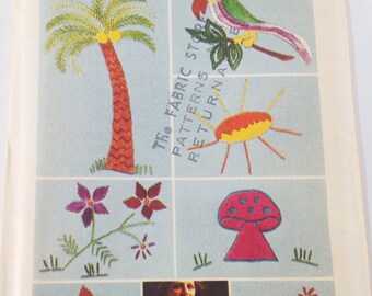 Simplicity 6198 One Size. 1973 Transfer Pattern for Embroidery. Unused