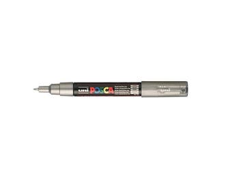Marker POSCA silver 1 mm extra fine cone tip - Ref PC1MC AR - until the stock!
