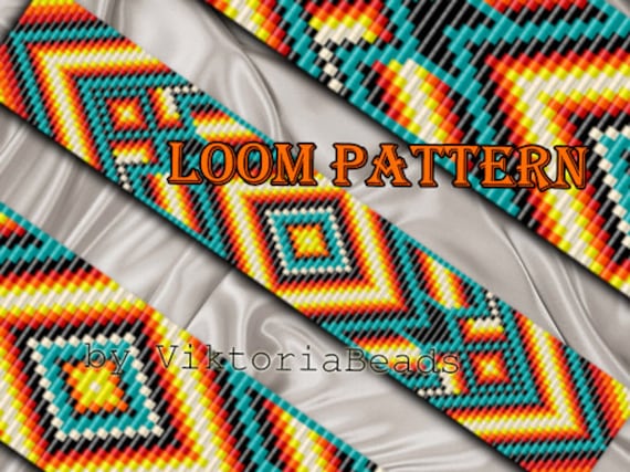 Download Bead loom pattern Bracelet Native American Square stitch