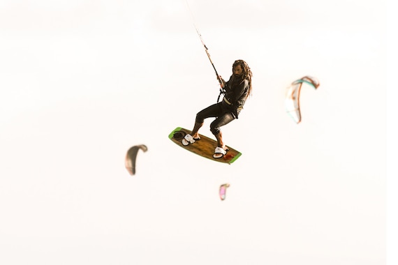 FLYING. Kitesurfing Print, Tarifa, Watersports Picture, Spain, Action Print, Photographic Print