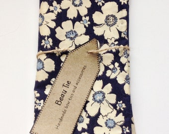 Mens pocket square navy blue, floral pocket square, navy blue pocket square, cotton pocket square