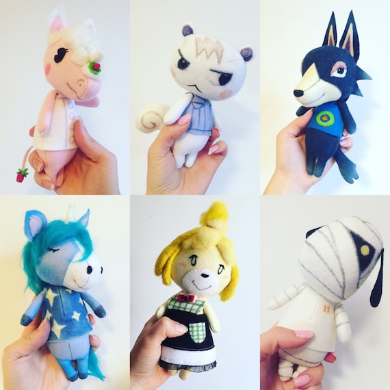 animal crossing felt plush