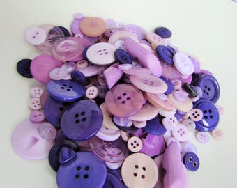 Purple and Lilac Button Assortment