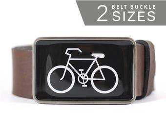 Bicycle Belt Buckle, Sport Belt Buckle, Black belt buckle, bike gift idea, Mens belt buckle