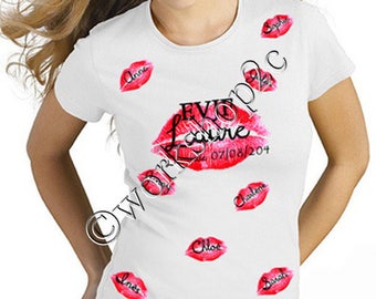 bachelorette party kisses personalized Bachelor bachelorette party t-shirt