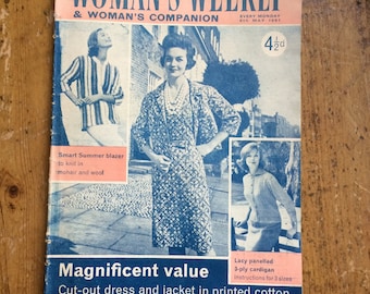 Best for Knitting - Woman's Weekly Magazine from 1961 - rare