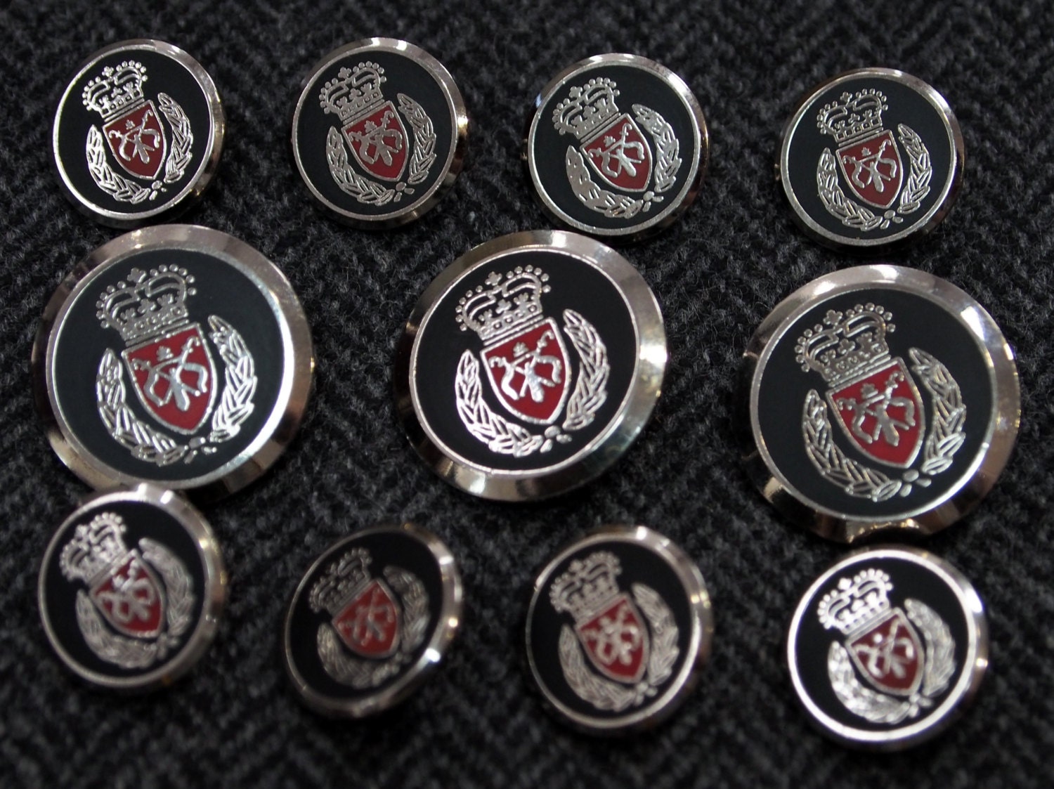 High Quality Silver Blazer Buttons Set for suit jacket