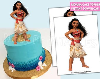 Moana Cake Toppers/ Moana Cake/ Printables/ Instant Download/ Moana Party/ Moana centerpiece/ Invitation/ You Print 60% OFF