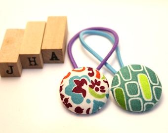 Children/Everyday/Girls - Fabric covered button hair tie