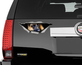German Shepherd decal, pet decal , car decal, german shepherd sticker