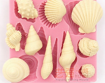 Clay mold Mini Conch seashell snail shape Fondant cake mold silicone sugar craft mould chocolate mold decoration for cake kitchen tools