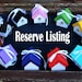 RESERVE LISTING FOR: agirlsthree