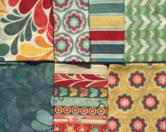 Cosmo Cricket Salt Air moda fabrics 7 FQ set