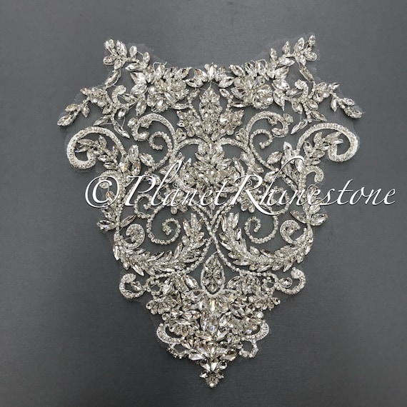 Crystal Lace Applique Pair #LA-4