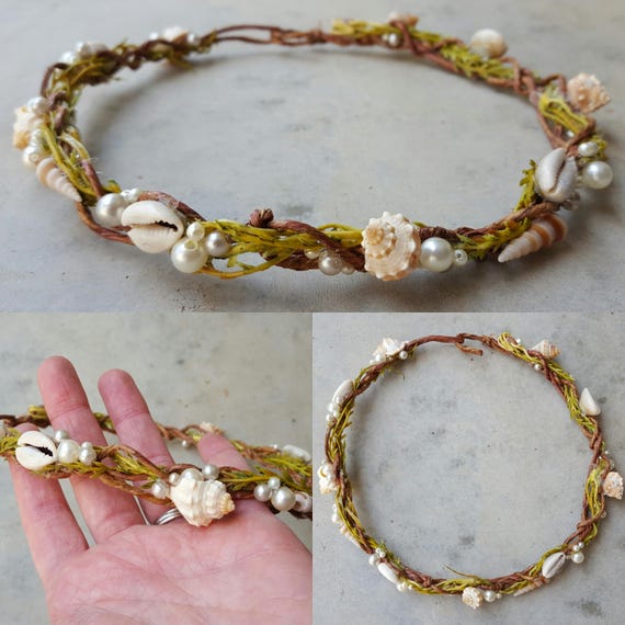 Mermaid Flower crown // floral wreath crown photo prop // boho