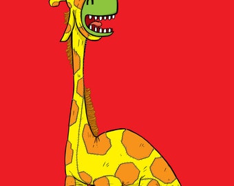 giraffe and brontosaurus