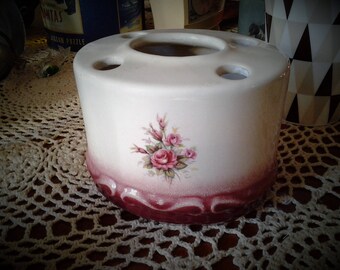 Vintage early 90's Ceramic Toothbrush Organiser