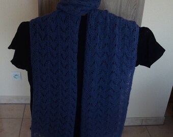 Scarf hand knitted knitting pattern