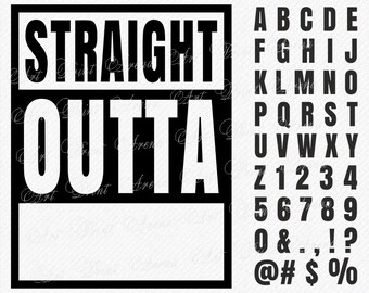 Straight outta blank | Etsy