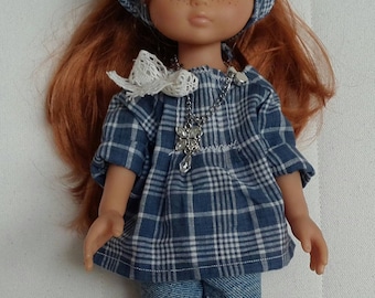 Blue spring doll outfit