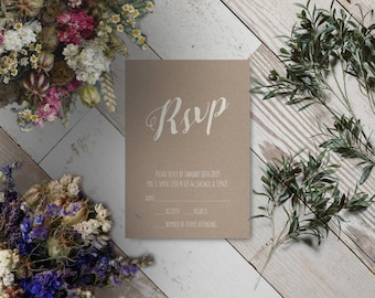 Wedding Invite Rsvp Template, Wedding Announcement Rsvp, Printable Wedding PDF, Editable Wedding Card, Instant Download, #04-CD RSV