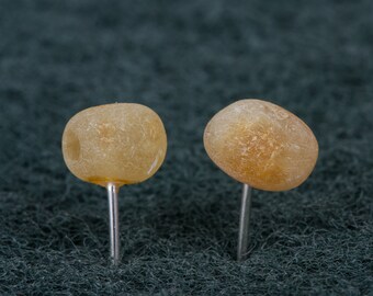 Sterling silver Baltic amber earrings