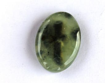 Green Prehnite Cabochon ,44.3 CTS 30x22x6MM Prehnite Mountain cabochon,Natural Prehnite stone Qualiity for Pendants,Rings, Jewelry Supplies