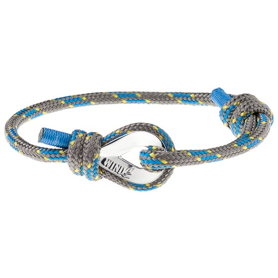 NAUTICAL BRACELET for HER - Womens cord bracelet, womens paracord bracelet, womens bracelet, mens paracord bracelet, nautical jewelry