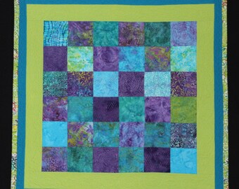 Handmade Baby Quilt, Gender neutral baby quilt, Baby shower gift, Baby floor quilt, baby play mat, Stroller quilt