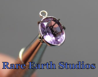 Pink Amethyst & Sterling Silver Bezeled Charm 60315073