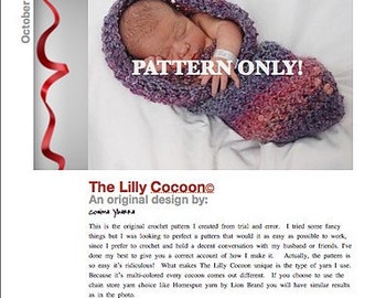 Baby Cocoon Crochet Pattern INSTANT DOWNLOAD, Baby Cocoon, Baby Nest, Baby Pod, Photography Prop
