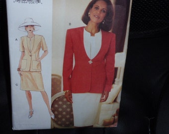 Vogue 9176 Jacket and Skirt Pattern Size 6-8-10 New Uncut