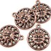 thumbnail interactive-video image 1 of 10 Antiqued Brass Sun Charms - 27x24x2mm Pewter With Loop, Platinum Brand 1 of 6