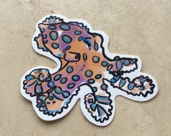 Octopus 8cm Vinyl Sticker