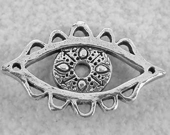 Green Girl Studios Pewter Protective Eye Link Pendant