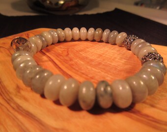 Hipchik Grey Bead Bracelet