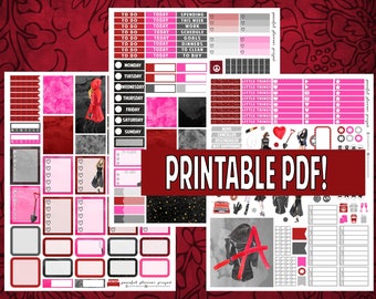 Printable Deluxe Weekly Kit for ECLP // Pretty Little Liars Planner Stickers