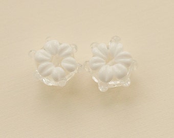 Made to order Margo lampwork beads Christmas snowflare (2)