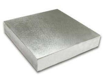 Steel bench block, 4" x 4" x .5"