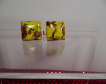 Murano Glass Cuff Links 1950's